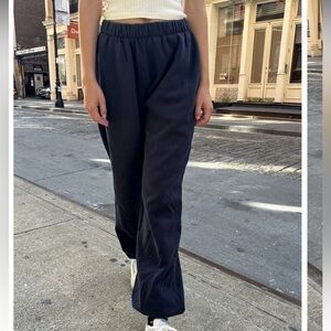 navy blue brandy melville sweatpants